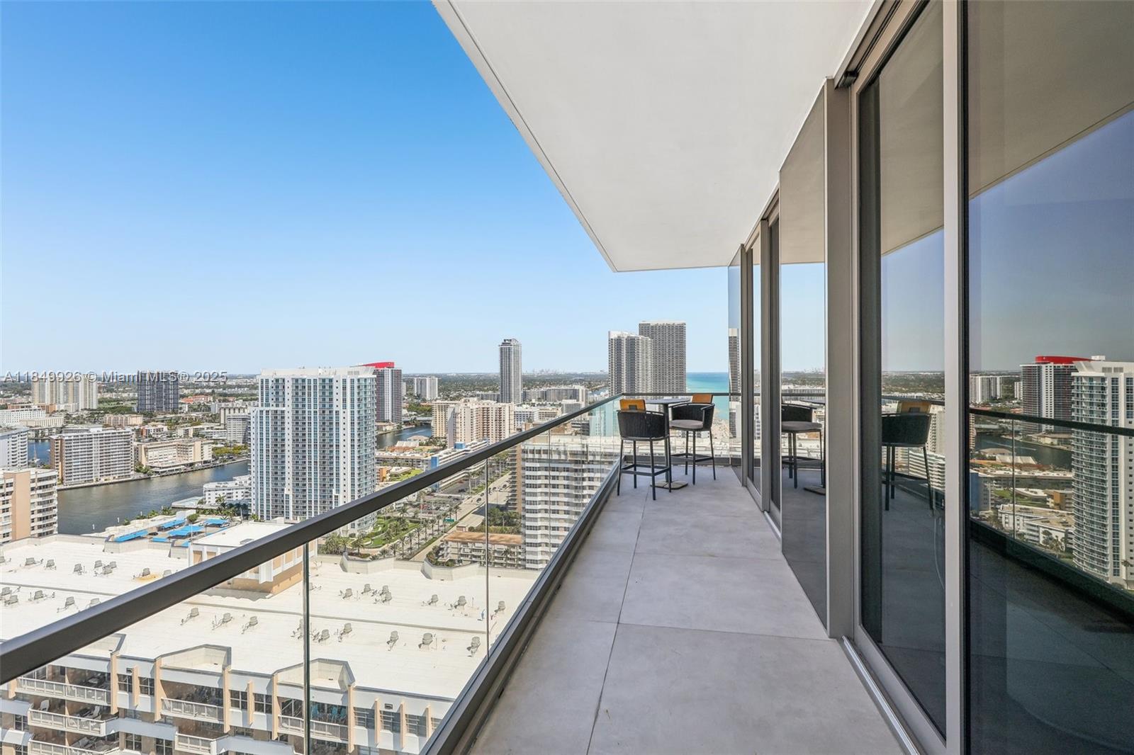 2000 South Ocean Drive, Unit 28A Hallandale Beach, FL 33009 - Photo 47 of 66 a view of balcony with city view
