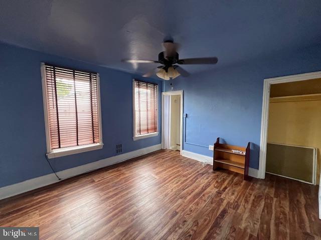 3601 Fairmount Avenue Philadelphia, PA 19104 - Photo 13 of 21 a view of room with hardwood floor and ceiling fan