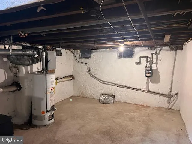 a view of a storage utility room