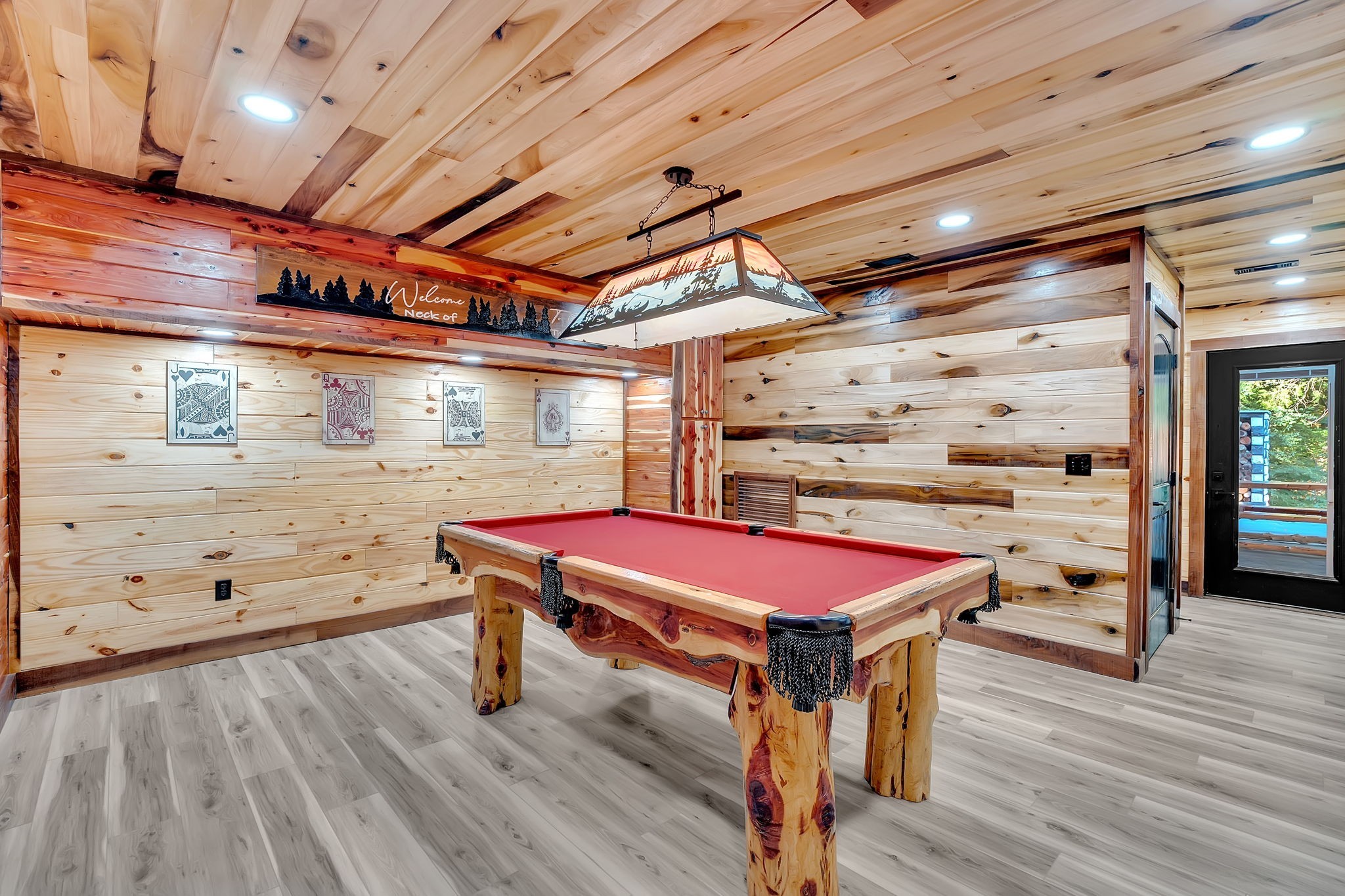 92 Ghea Road Normandy, TN 37360 - Photo 48 of 52 a room with table tennis and wooden floor