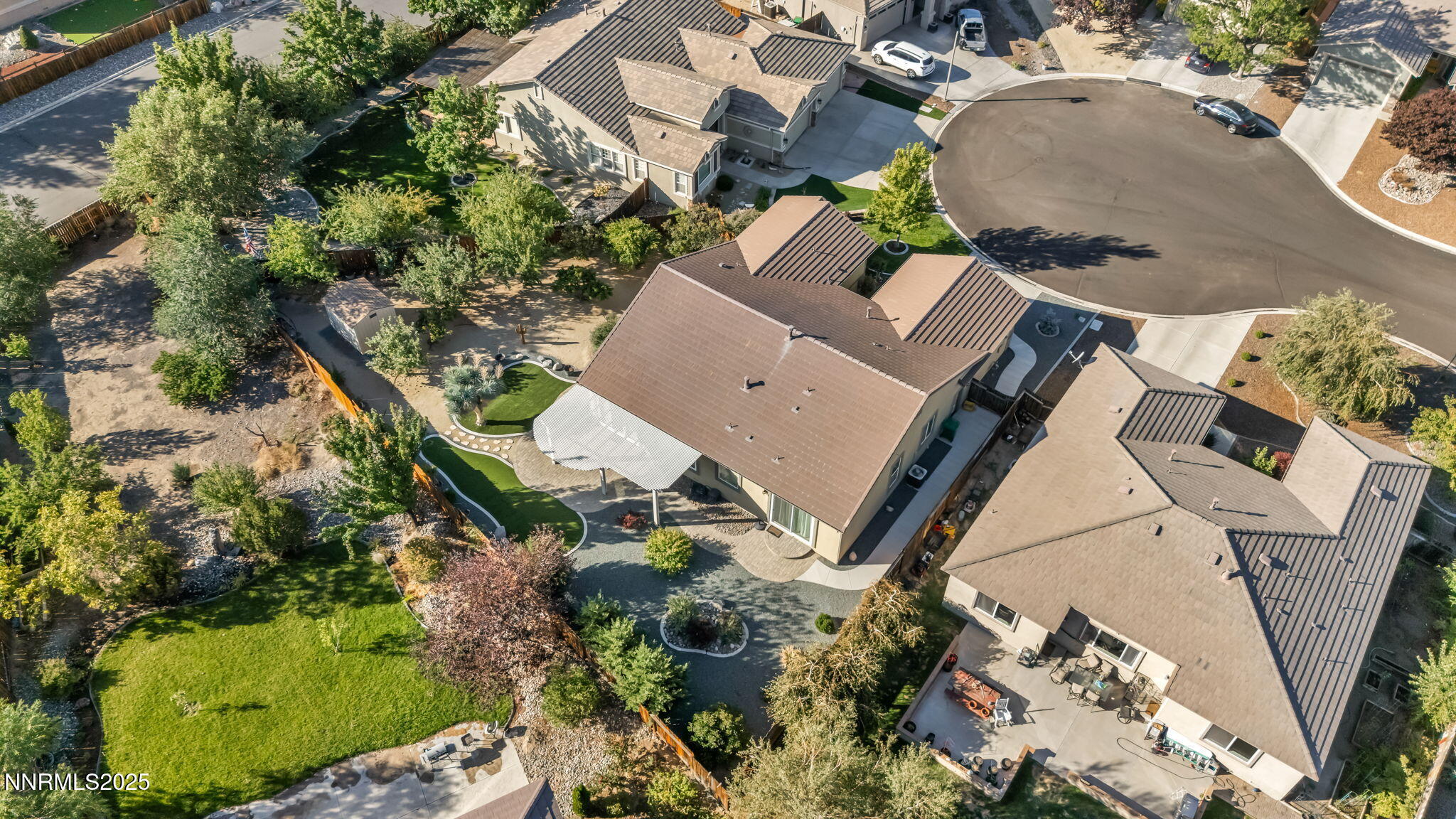 823 Gullane Court Dayton, NV 89403 - Photo 57 of 60 an aerial view of a house with outdoor space and a lake view