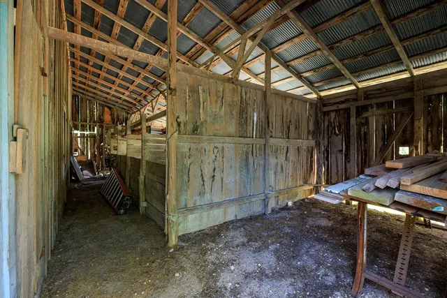 a view of a storage room