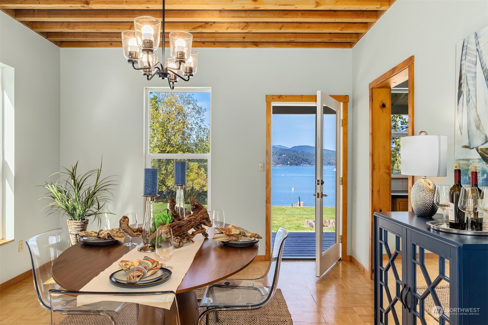 378 Smugglers Cove Road Shaw Island, WA 98286 - Photo 26 of 40 a view of a livingroom with furniture and window