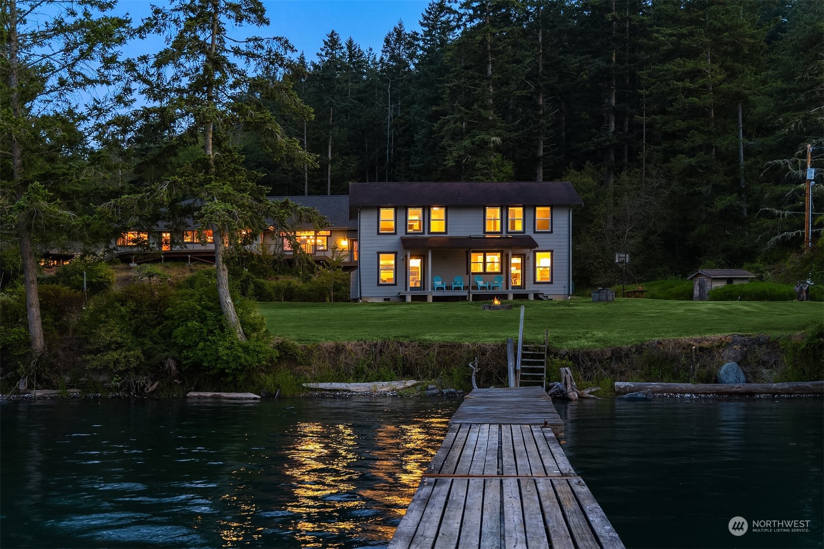 378 Smugglers Cove Road Shaw Island, WA 98286 - Photo 3 of 40 a view of house with garden