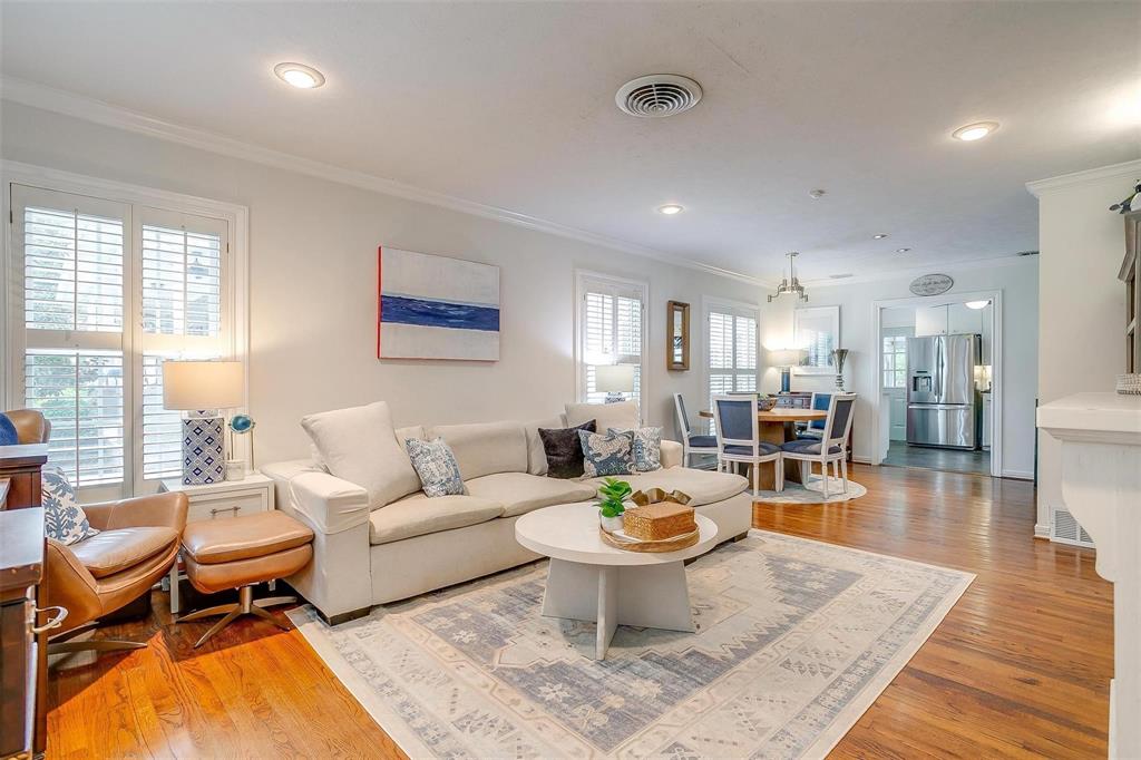 3616 Hilltop Road Fort Worth, TX 76109 - Photo 5 of 39 a living room with furniture a rug and a large window