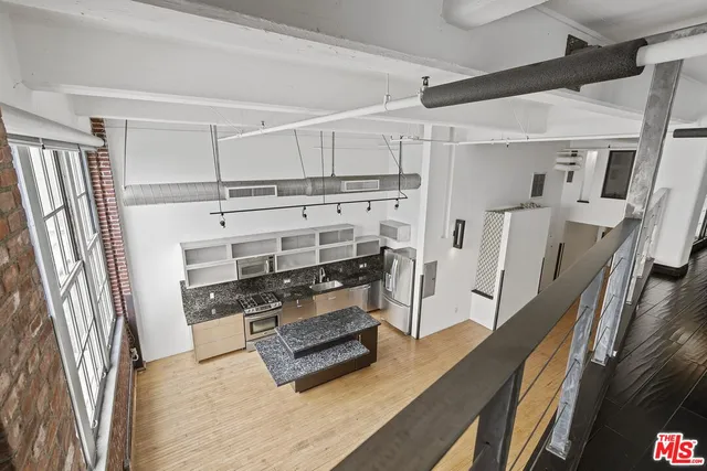 a view of wooden balcony