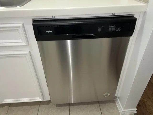 a close view of washer and dryer