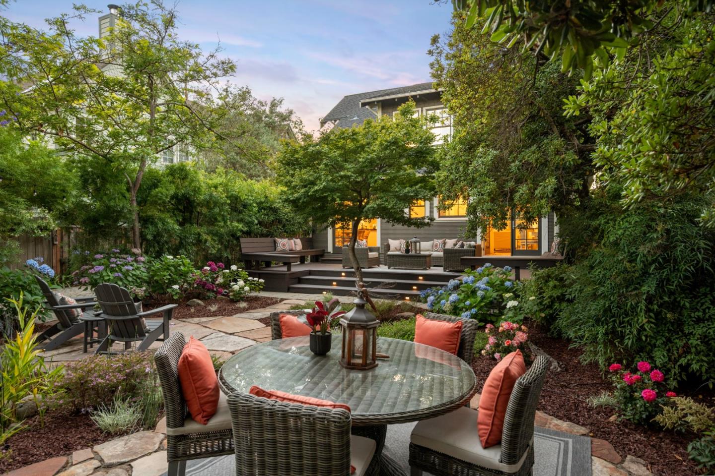 445 Arlington Road Redwood City, CA 94062 - Photo 47 of 50 a view of backyard with sitting area