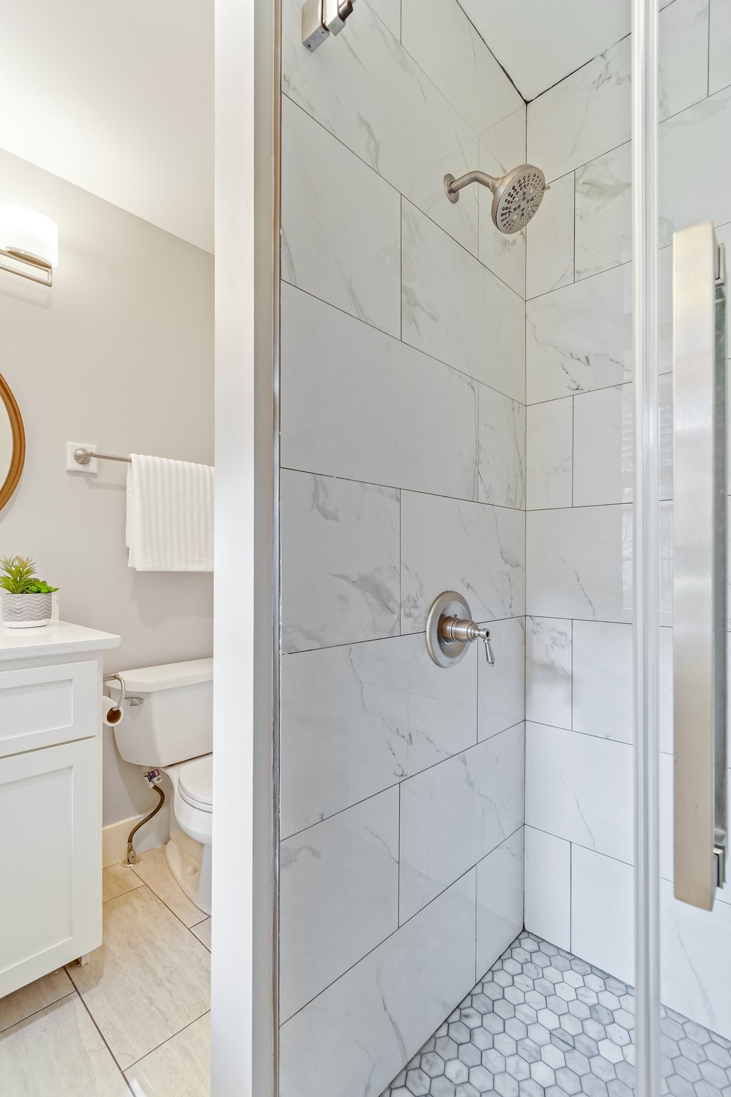 884 Kipling Drive Nashville, TN 37217 - Photo 26 of 40 a bathroom with a toilet and shower