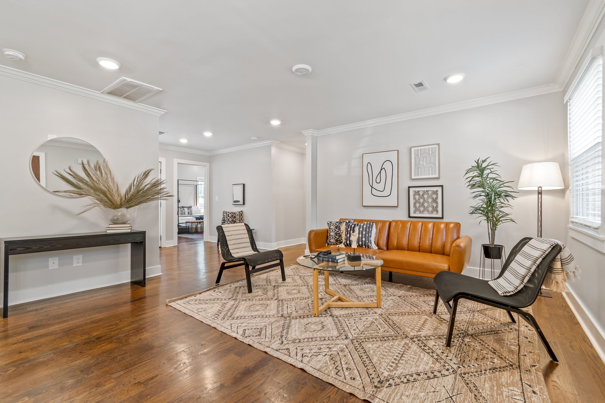 884 Kipling Drive Nashville, TN 37217 - Photo 6 of 40 a living room with furniture and a wooden floor