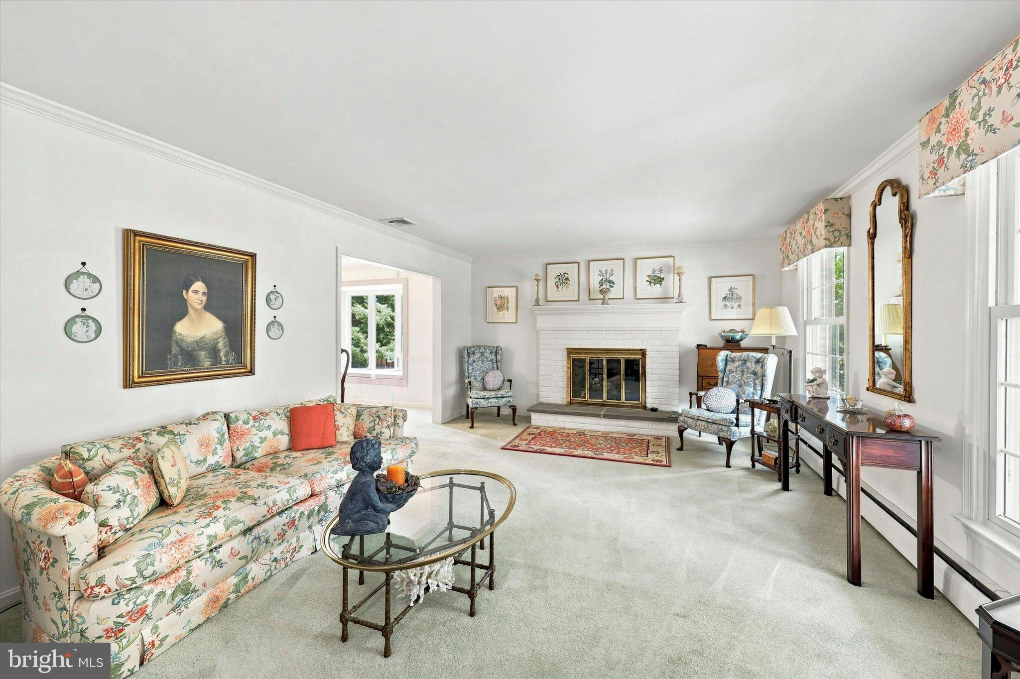 Charming living room with vintage flair.