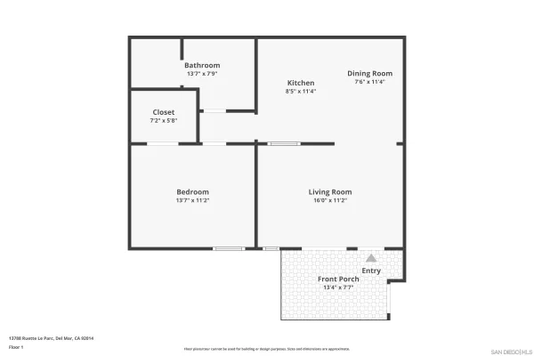 $680,000 | 13788 Ruette Le Parc, Unit D, Del Mar, CA 92014