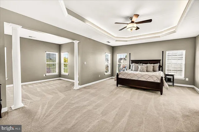 a view of a building with a park