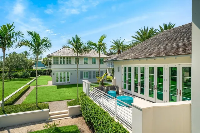 a house view with a garden space