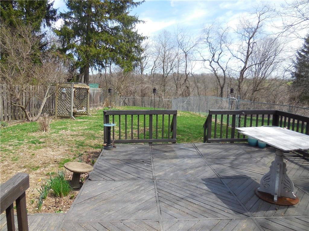 551 Allendale Road Rochester, PA 15074 - Photo 4 of 22 Step out your back door to the deck and fenced in back yard.