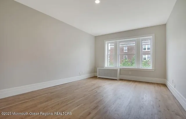 a front view of a building with street