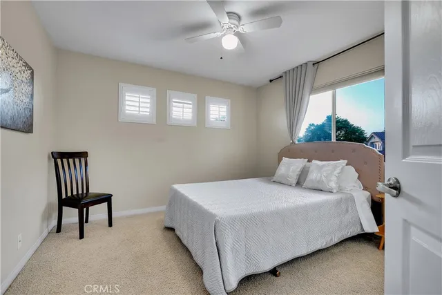 a front view of house with a garden