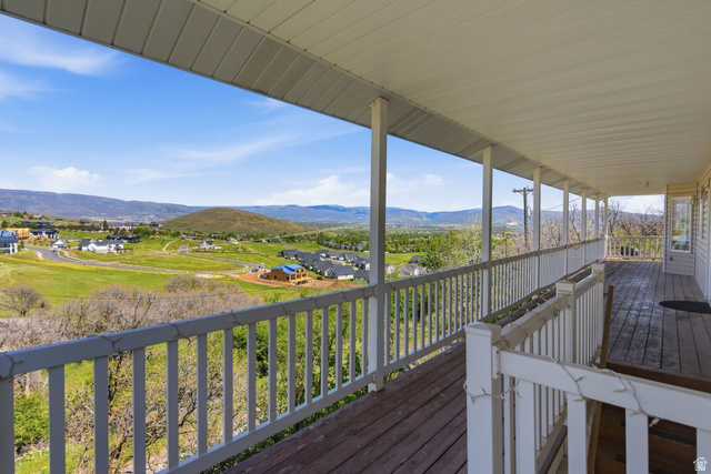 380 Luzern Road Midway, UT 84049 - Photo 8 of 74 Expansive covered deck featuring wood-finish flooring and white railings