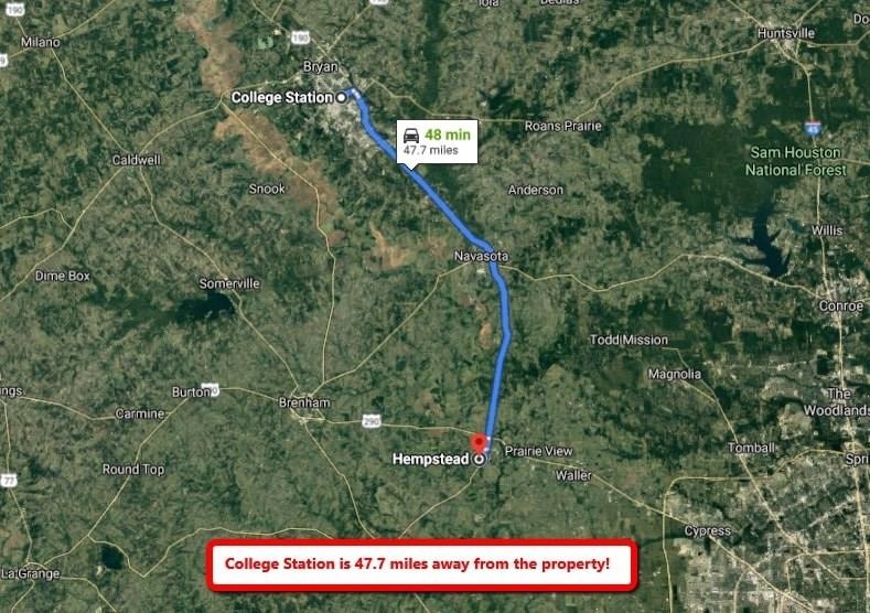 0 Hamilton Street Hempstead, TX 77445 - Photo 5 of 8 a sign that is on the side of a road