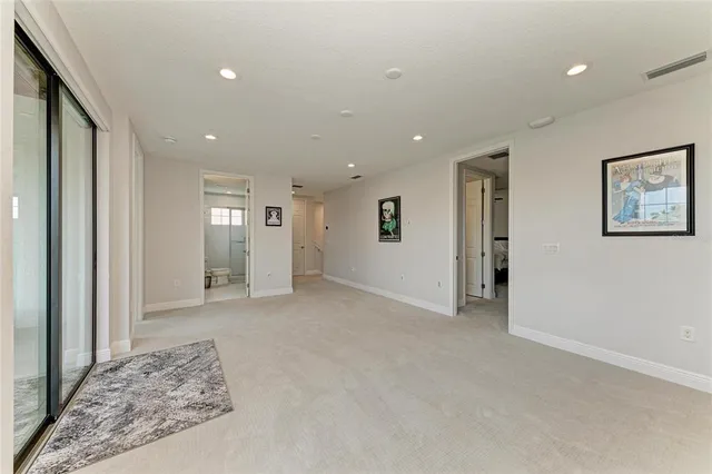an aerial view of multiple house with outdoor space