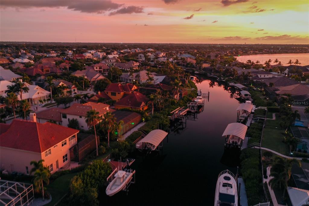 544 Fore Drive Bradenton, FL 34208 - Photo 91 of 95 an aerial view of lake and residential houses with outdoor space