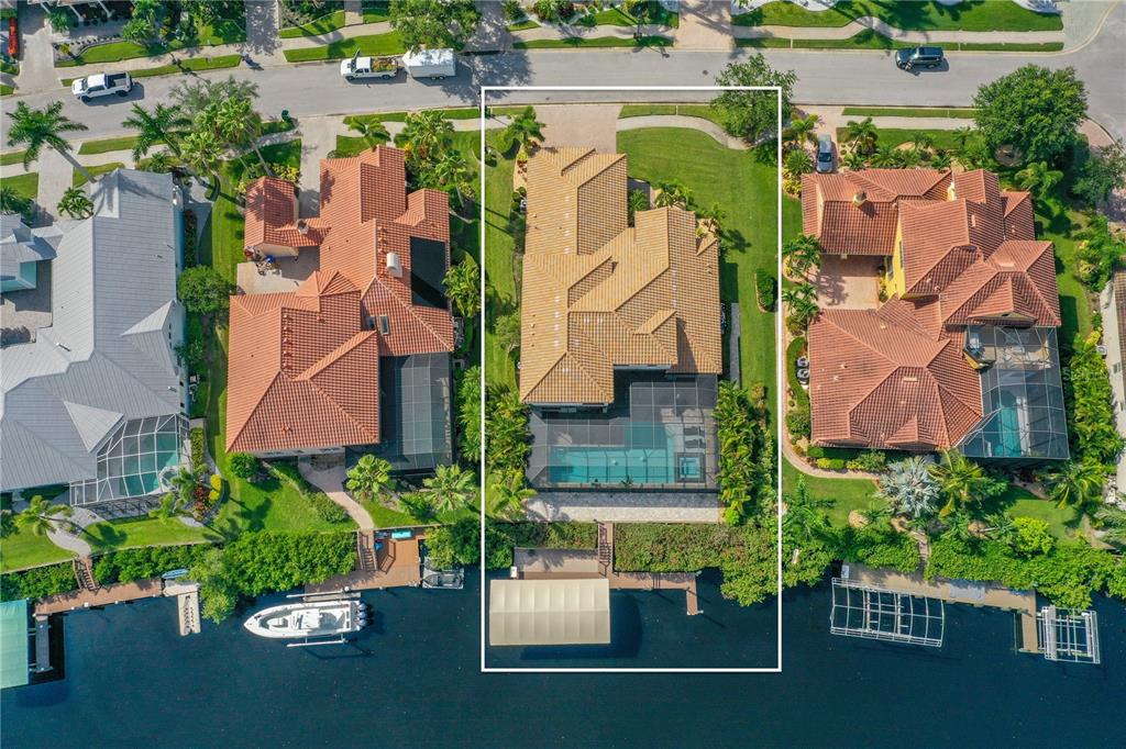 544 Fore Drive Bradenton, FL 34208 - Photo 94 of 95 an aerial view of a house with a garden and plants