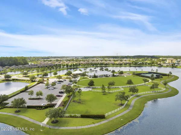 a view of a lake with a mountain