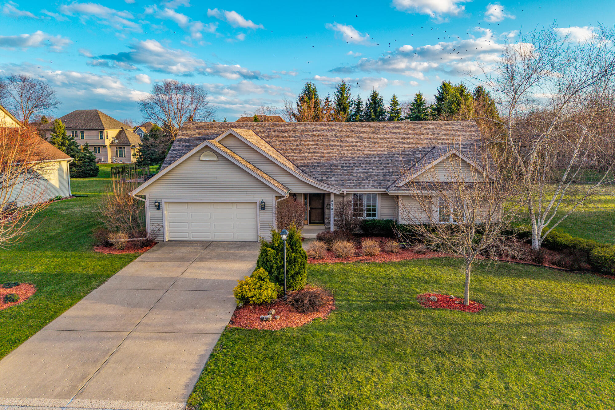 6423 Anforest Lane Mount Pleasant, WI 53406 - Photo 27 of 31 Drone view front of home
