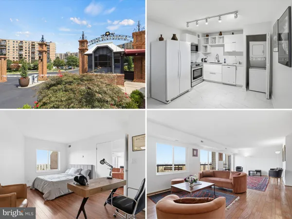 a view of a living room and kitchen with furniture and a kitchen