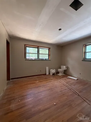 a view of a livingroom with a window