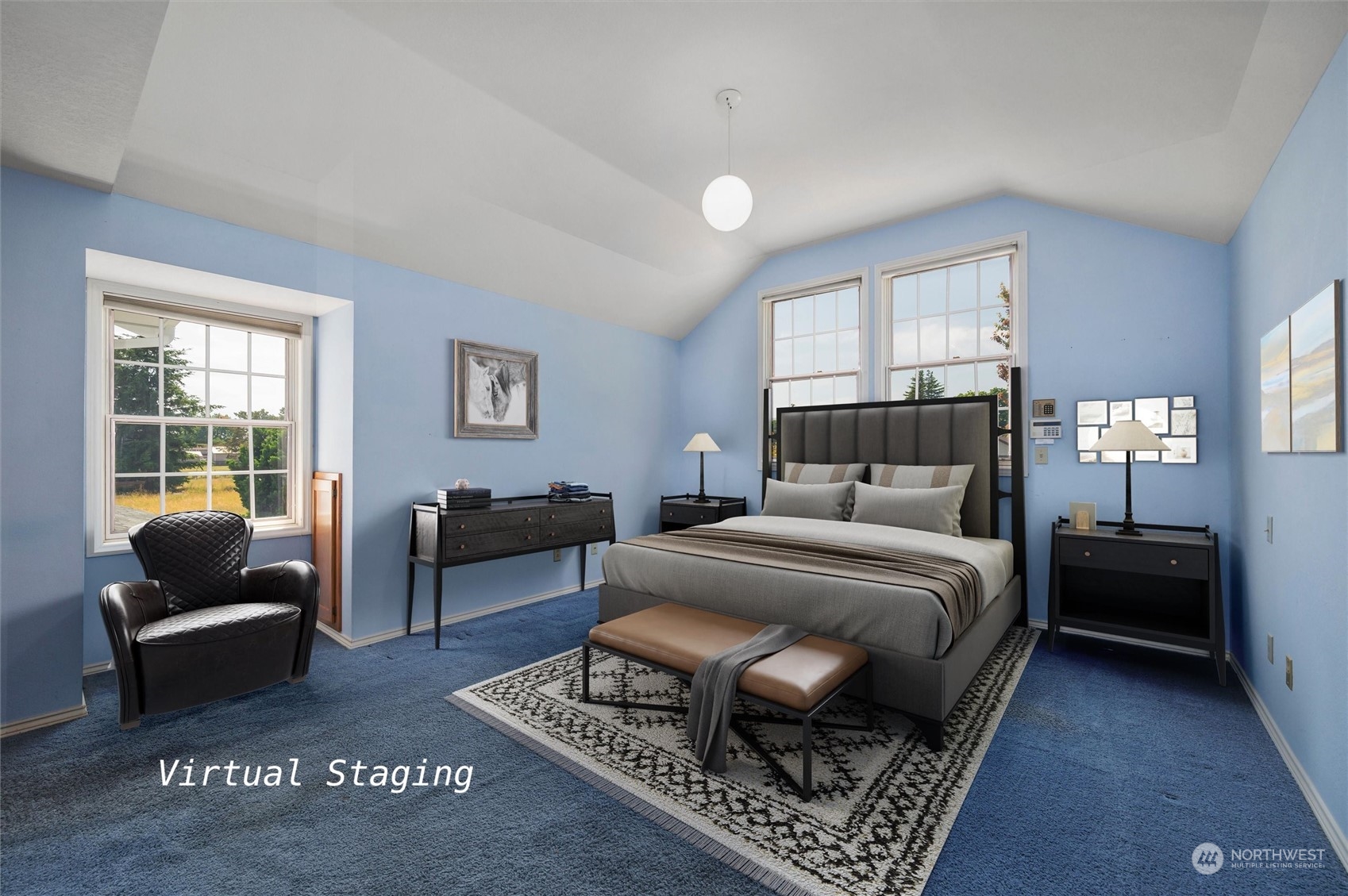 13595 Avon Allen Road Mount Vernon, WA 98273 - Photo 25 of 37 a bedroom with furniture and a window