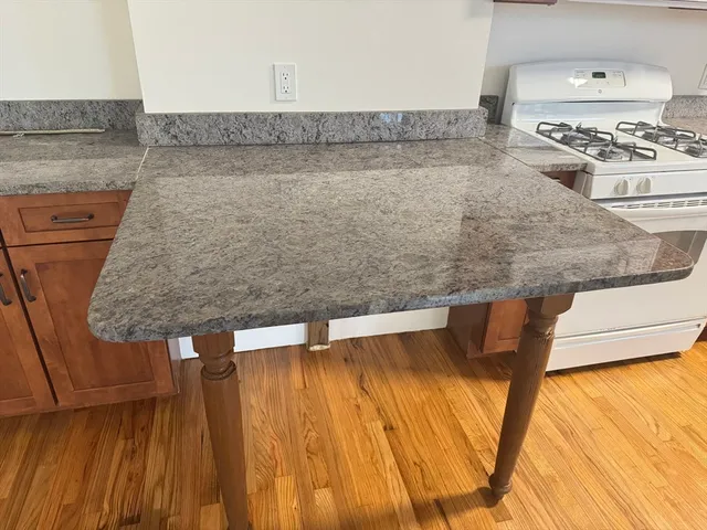 a view of a kitchen counter space