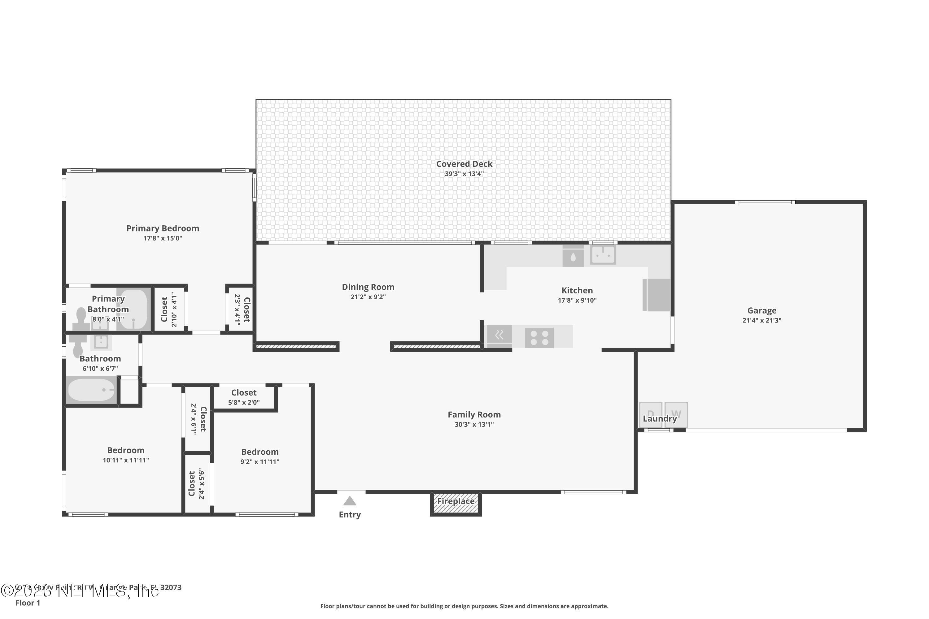 2778 Holly Point Road West Orange Park, FL 32073 - Photo 56 of 56 Floor plan