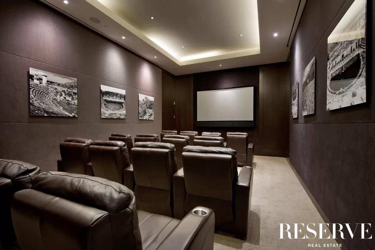 80 Riverside Boulevard, Unit 15B Manhattan, NY 10069 - Photo 23 of 26 a projector room with furniture