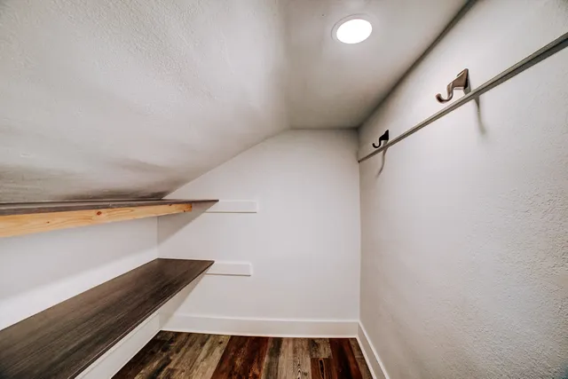 a view of storage and utility room