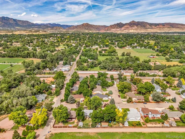 a view of city and mountain