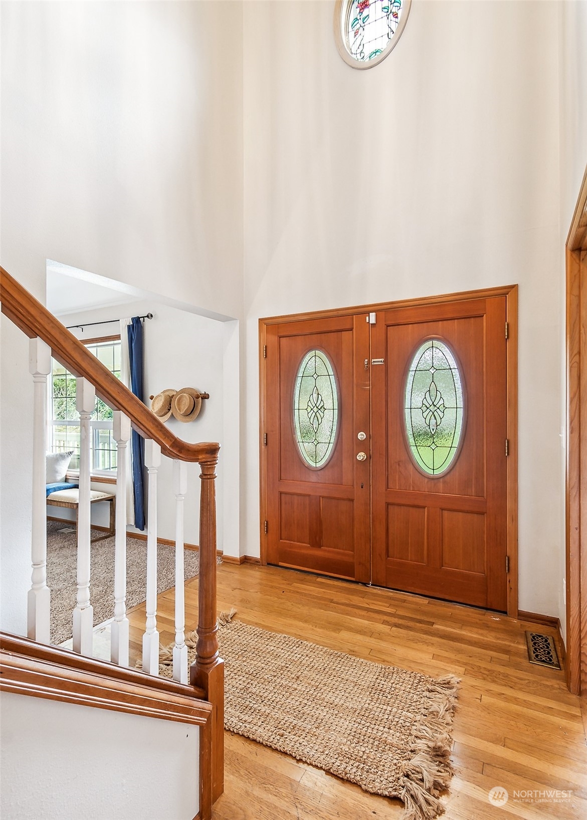 17641 Fennel Road Southeast Yelm, WA 98597 - Photo 6 of 38 a view of staircase with wooden floor