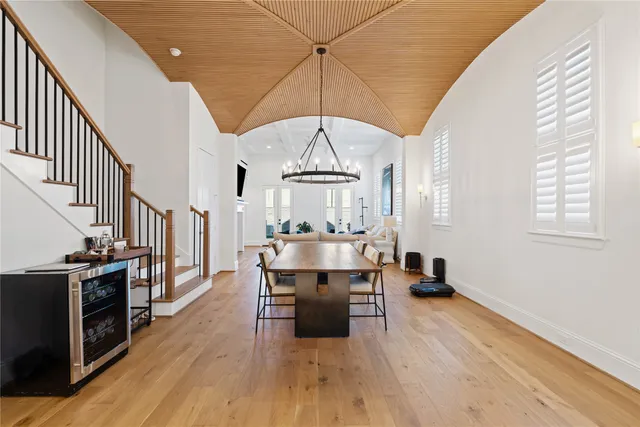 a view of a livingroom with furniture and a fireplace
