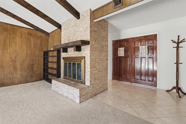 a view of an front door