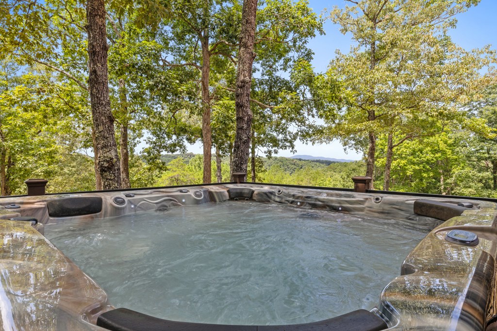 155 Paesano Road Mineral Bluff, GA 30559 - Photo 38 of 55 Hot tub with Western view