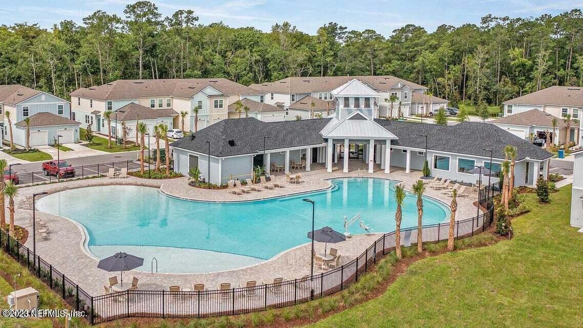 400 Talulla Trail St. Augustine, FL 32095 - Photo 10 of 58 an aerial view of a house with swimming pool garden and patio