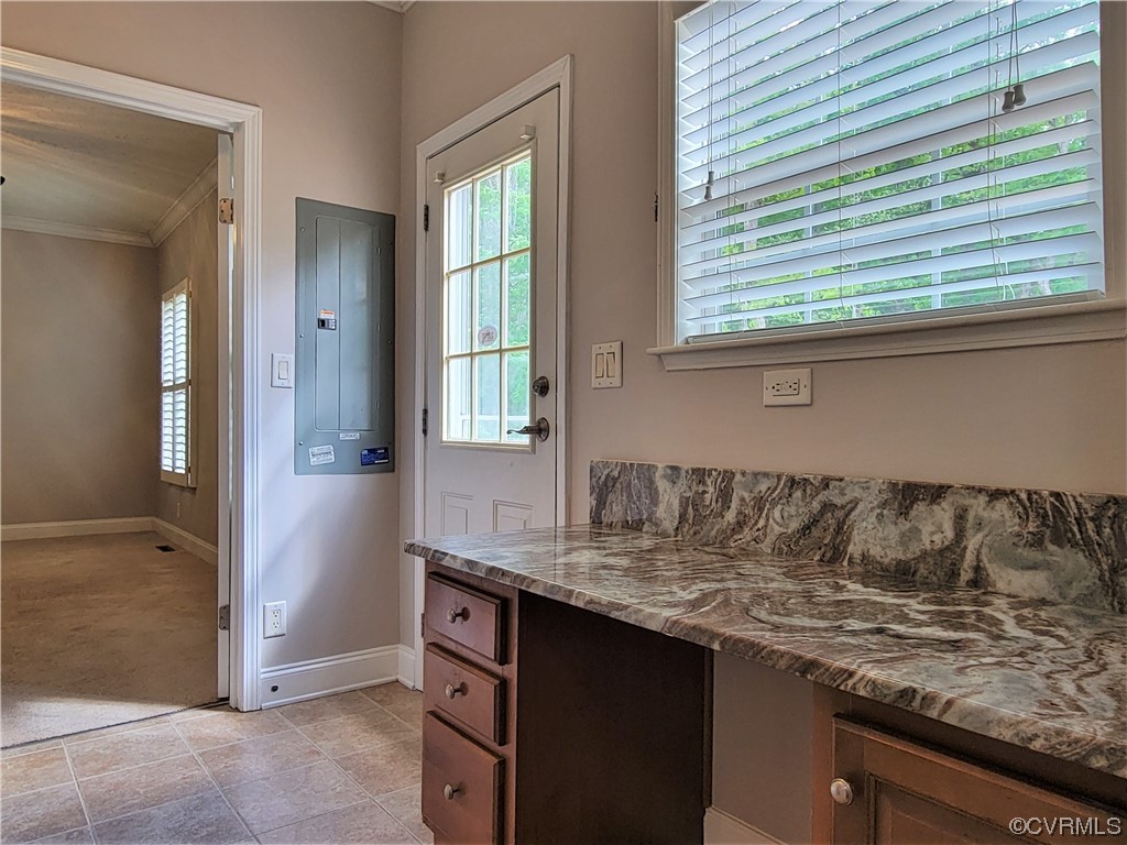 13569 Greenwood Road Glen Allen, VA 23059 - Photo 19 of 49 a kitchen with granite countertop a sink and a window