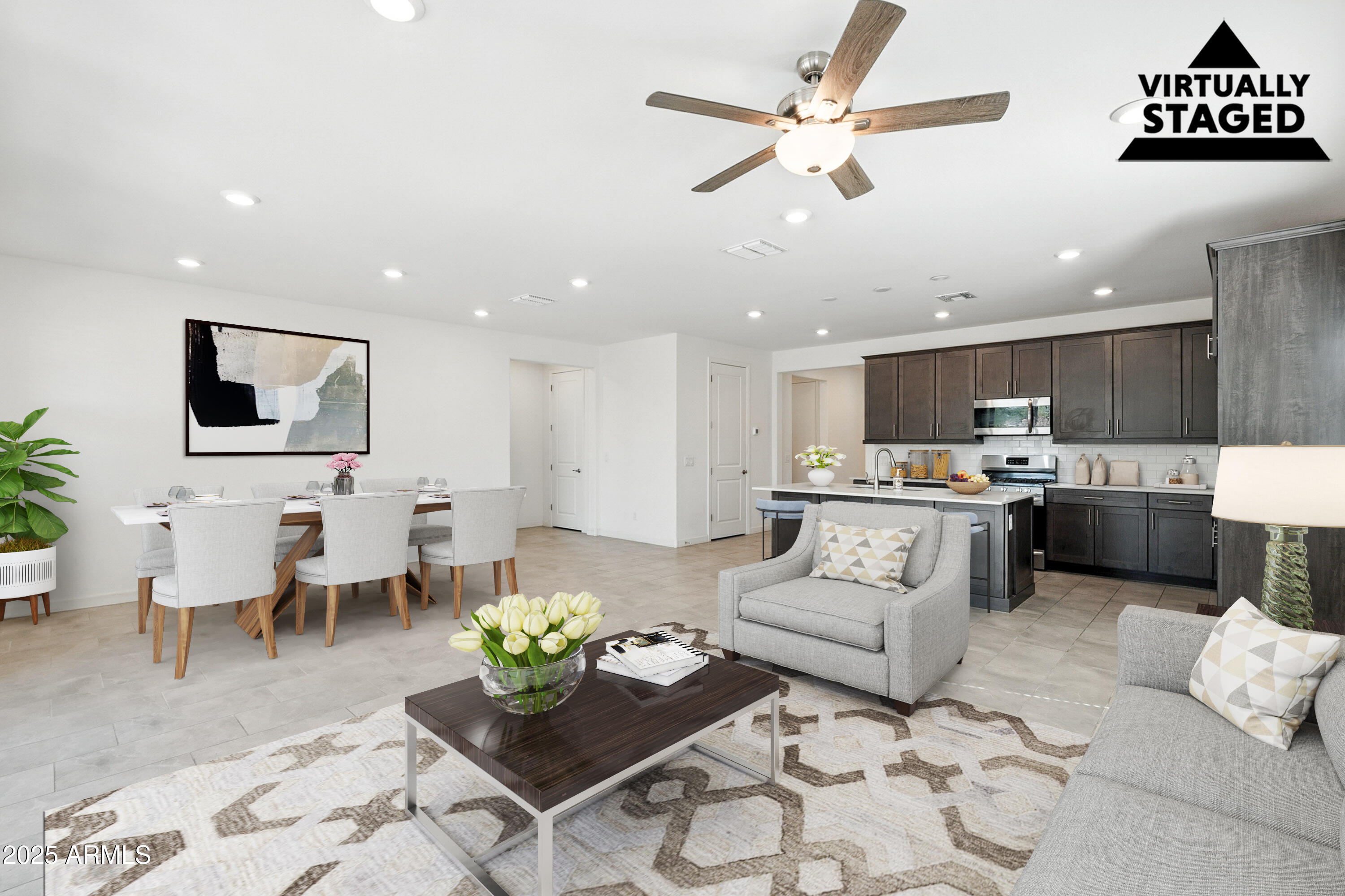 2816 West Pollack Street Phoenix, AZ 85041 - Photo 3 of 63 Pollack-10 Livinf room, dining and kitch