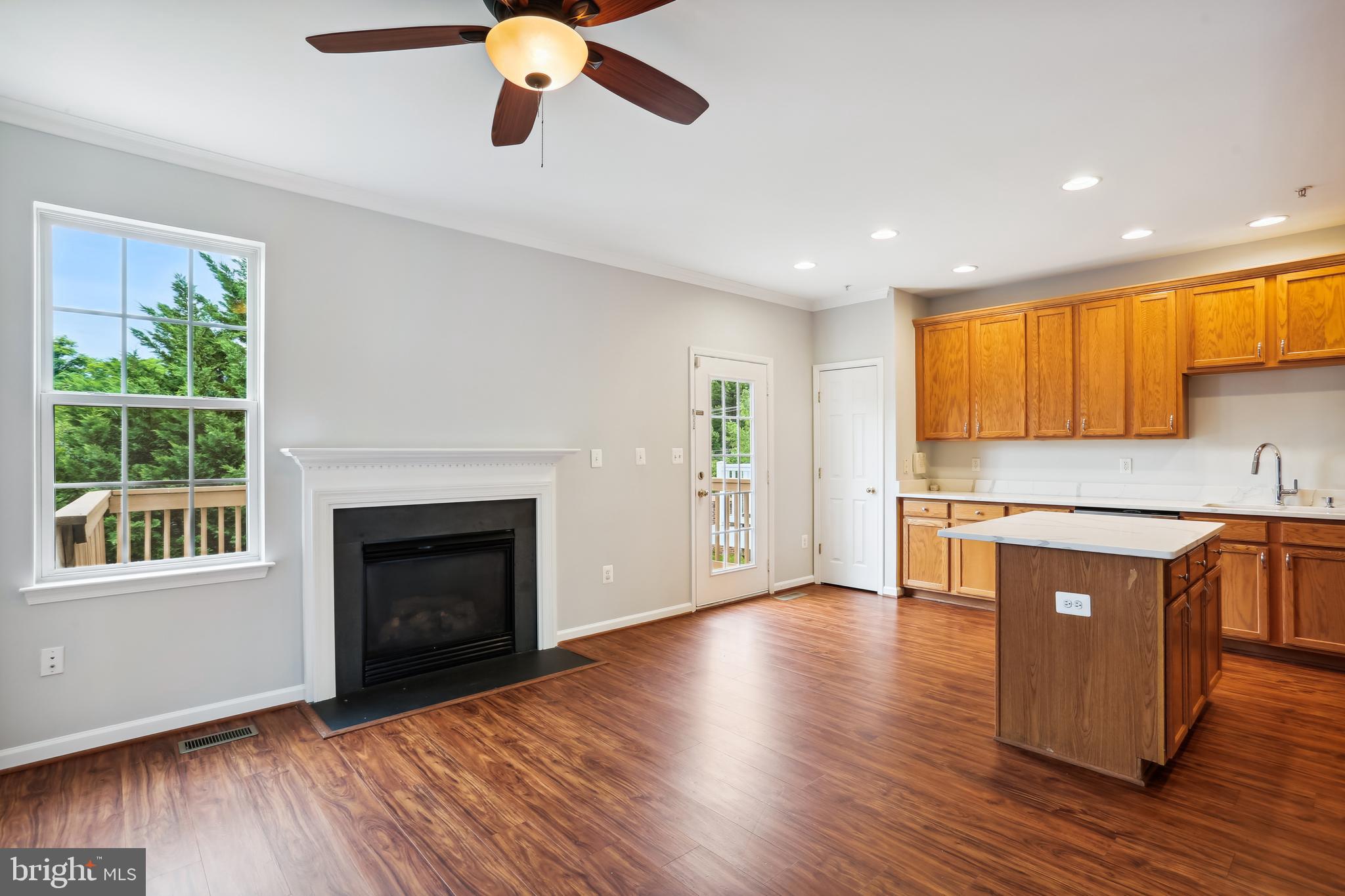 3 Inkberry Circle Gaithersburg, MD 20877 - Photo 11 of 52 Fireplace in Open Kitchen & Family Room