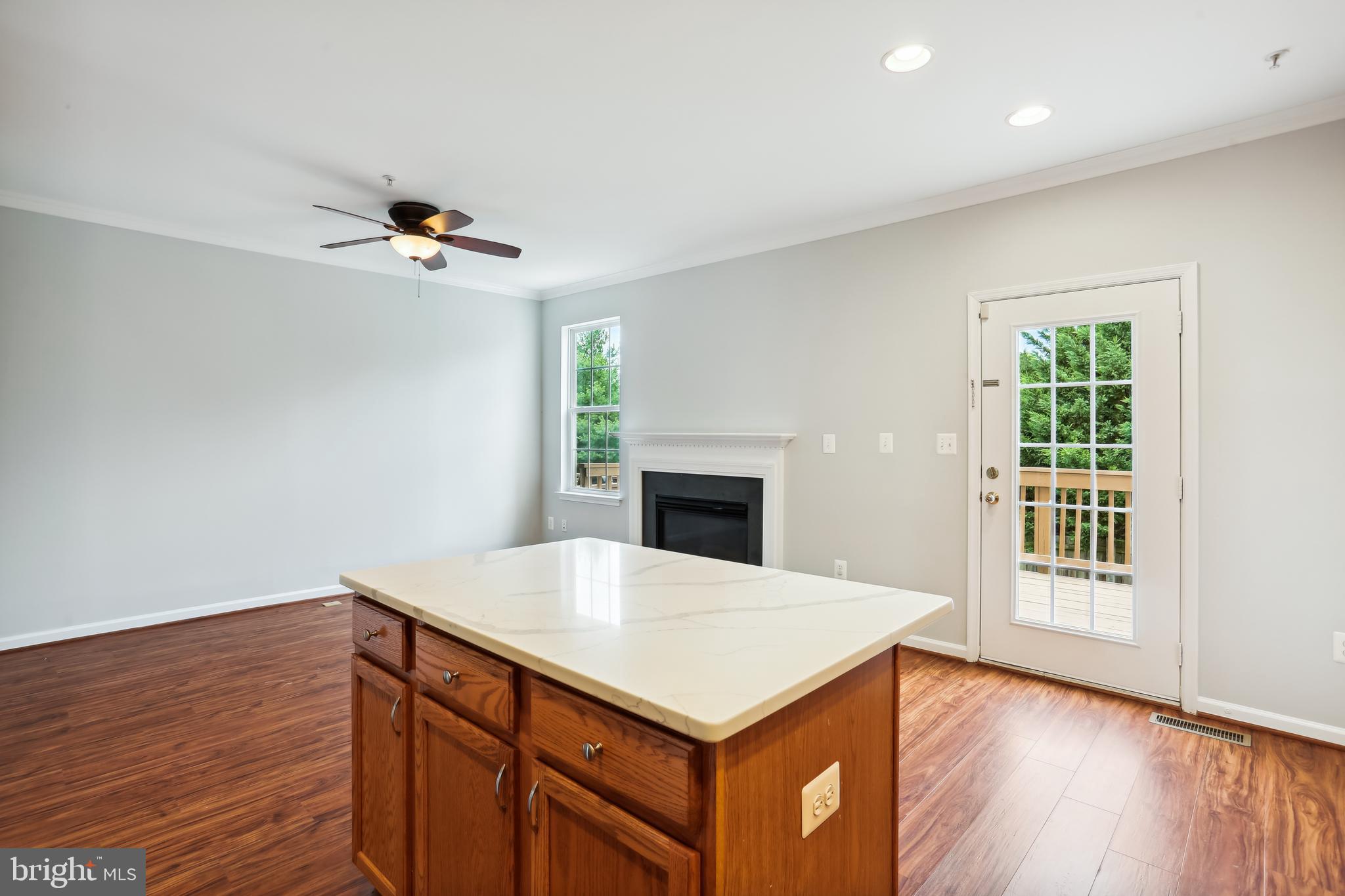 3 Inkberry Circle Gaithersburg, MD 20877 - Photo 9 of 52 Kitchen Island with New Quartz Countertop & View