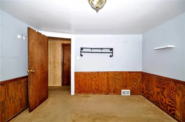 a view of an empty room