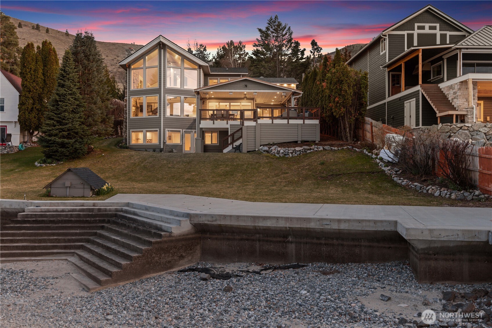 21 Grace Lane Chelan, WA 98816 - Photo 3 of 37 a view of a house with a yard