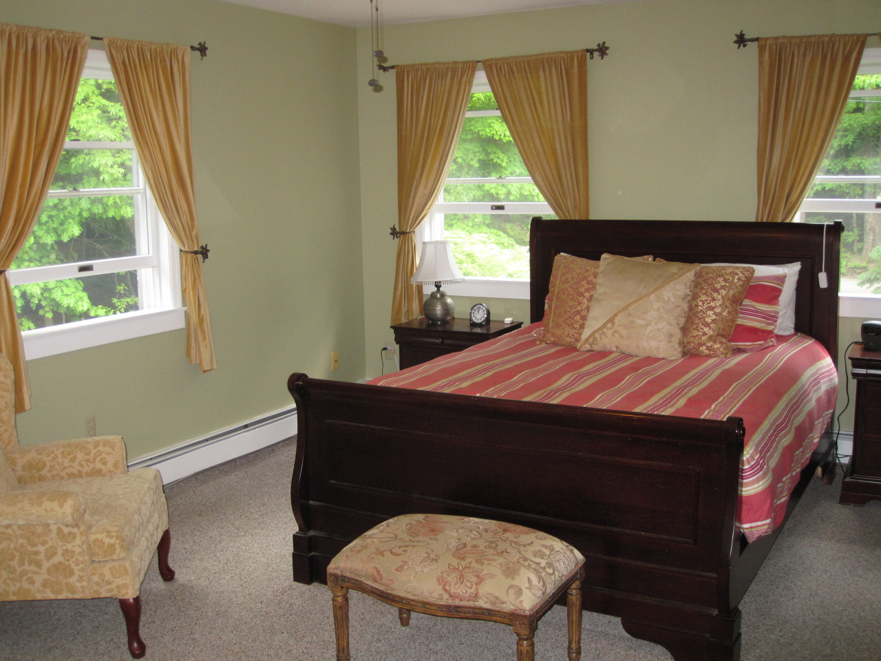 614 W Road Richmond, MA 01254 - Photo 12 of 19 a room with a bed window and a chair