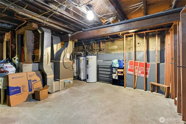 a view of storage and utility room