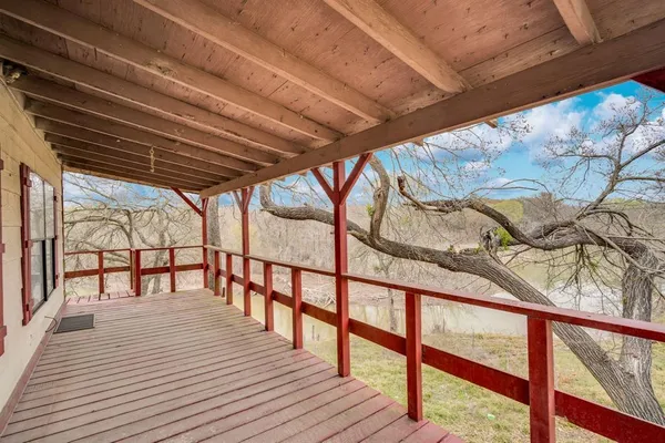 a view of outdoor space with wooden deck